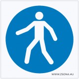 Zsona Dekor Gyalogosok részére! Öntapadós matrica 100x100 mm