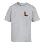 Zsona Dekor Gyerek póló Ovis jelel Csizma mintával Szürke