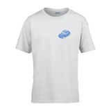 Zsona Dekor Gyerek póló Ovis jelel Kék autó mintával Fehér 122 méret