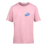 Zsona Dekor Gyerek póló Ovis jelel Kék autó mintával Rózsaszín 122 méret