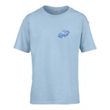 Zsona Dekor Gyerek póló Ovis jelel Kék autó mintával Világos kék