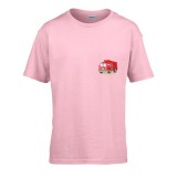 Zsona Dekor Gyerek póló Ovis jelel Tűzoltóautó mintával Rózsaszín 122 méret