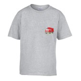 Zsona Dekor Gyerek póló Ovis jelel Tűzoltóautó mintával Szürke