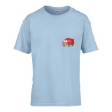 Zsona Dekor Gyerek póló Ovis jelel Tűzoltóautó mintával Világos kék