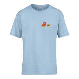 Zsona Dekor Gyerek póló Ovis jelel Vonat mintával Világos kék 122 méret