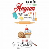 Zsona Dekor Ha az én anyum nem tudja megsütni - Sport táska fehér