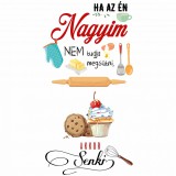 Zsona Dekor Ha az én nagyim nem tudja megsütni - Sport táska fehér