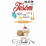 Zsona Dekor Ha az én tesóm nem tudja megsütni - Sport táska fehér