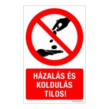 Zsona Dekor Házalás és koldulás tilos! Műanyag tábla 160x250 mm
