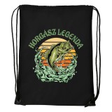 Zsona Dekor Horgász legenda - Sport táska fekete