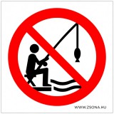 Zsona Dekor Horgászni tilos! Öntapadós matrica 100x100 mm
