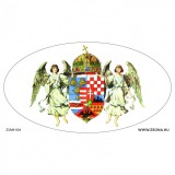 Zsona Dekor Hungary angyalos címerrel öntapadós matrica 120x65 mm