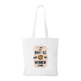 Zsona Dekor I like my whisky - Bevásárló táska fehér