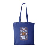 Zsona Dekor I like my whisky - Bevásárló táska kék