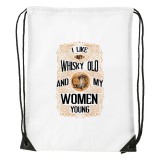 Zsona Dekor I like my whisky - Sport táska fehér