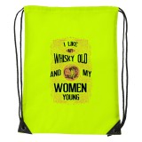 Zsona Dekor I like my whisky - Sport táska sárga