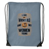 Zsona Dekor I like my whisky - Sport táska szürke