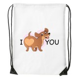 Zsona Dekor I love you - Sport táska fehér v1603