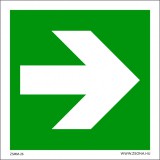 Zsona Dekor Iránynyíl jobbra Utánvilágító öntapadós matrica 150x150 mm