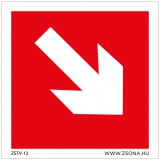 Zsona Dekor Iránynyíl le Műanyag tábla 150x150 mm