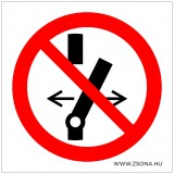 Zsona Dekor Kapcsolni tilos! Műanyag tábla 100x100 mm