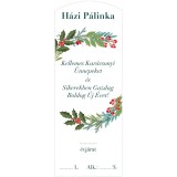 Zsona Dekor Karácsonyi pálinkás cimke 5 db/csomag
