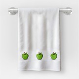 Zsona Dekor Kéztörlő 30x50 cm méretben Ovis jellel Zöld alma mintával