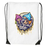 Zsona Dekor Koponya gombákkal - Sport táska fehér