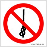 Zsona Dekor Kötélre csomót kötni tilos! Öntapadós matrica 100x100 mm