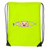 Zsona Dekor Kukucskáló kisbaba - Sport táska sárga