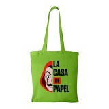 Zsona Dekor La casa de papel - Bevásárló táska zöld