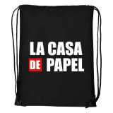 Zsona Dekor La casa de papelV2 - Sport táska fekete