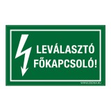 Zsona Dekor Leválasztó főkapcsoló! Műanyag tábla 320x500 mm