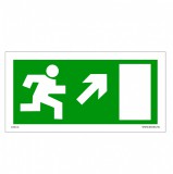 Zsona Dekor Menekülési út a lépcsőn fölfelé, jobbra Utánvilágító öntapadós matrica 200x100 mm