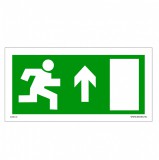 Zsona Dekor Menekülési út fölfelé, ajtó jobbra Utánvilágító öntapadós matrica 200x100 mm