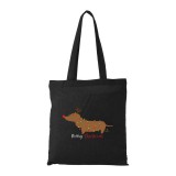 Zsona Dekor Merry Christmas tacskó - Bevásárló táska fekete