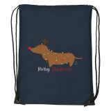 Zsona Dekor Merry Christmas tacskó - Sport táska navy kék