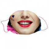 Zsona Dekor Mosható textil szájmaszk Lady Face mintával gyerek méret