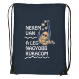 Zsona Dekor Nekem van a legnagyobb kukacom - Sport táska navy kék