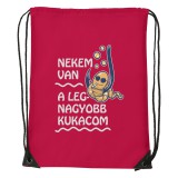Zsona Dekor Nekem van a legnagyobb kukacom - Sport táska piros