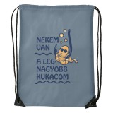Zsona Dekor Nekem van a legnagyobb kukacom - Sport táska szürke