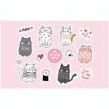 Zsona Dekor Öntapadós állatos-cica2 matrica csomag