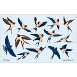 Zsona Dekor Öntapadós állatos-fecskék matrica csomag