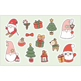 Zsona Dekor Öntapadós karácsonyi-törpék matrica csomag
