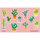 Zsona Dekor Öntapadós növény-kaktusz matrica csomag