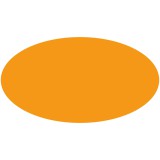Zsona Dekor Öntapadós ovális matrica Narancssárga