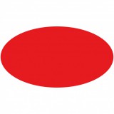 Zsona Dekor Öntapadós ovális matrica Piros