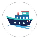 Zsona Dekor Öntapadós Ovis jel csomag Hajó mintával