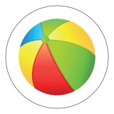 Zsona Dekor Öntapadós Ovis jel csomag Strand labda mintával