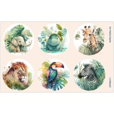 Zsona Dekor Öntapadós szafari matrica csomag